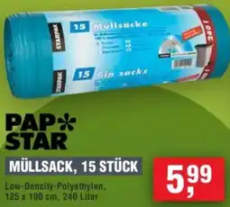 Handelshof Pap star müllsack, 15 stück Angebot