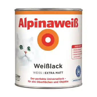toom Baumarkt Weißlack 'Alpinaweiß' extramatt 2 l Angebot