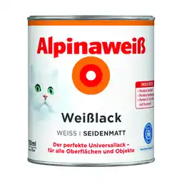 toom Baumarkt Weißlack 'Alpinaweiß' seidenmatt 750 ml Angebot