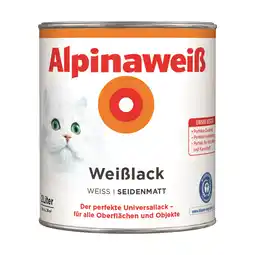 toom Baumarkt Weißlack 'Alpinaweiß' seidenmatt 2 l Angebot