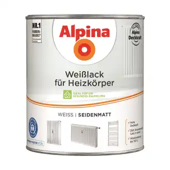 toom Baumarkt Alpina Heizkörperlack weiß seidenmatt 2 l Angebot