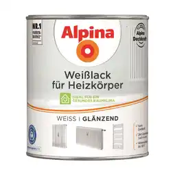 toom Baumarkt Alpina Heizkörperlack weiß glänzend 750 ml Angebot
