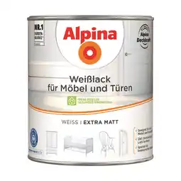 toom Baumarkt Alpina Weißlack für Möbel und Türen matt 2 l Angebot