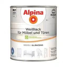 toom Baumarkt Alpina Weißlack für Möbel und Türen glänzend 2 l Angebot