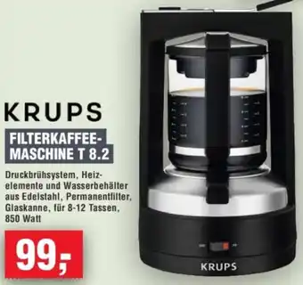 Handelshof Krups filterkaffeemaschine T 8.2 Angebot