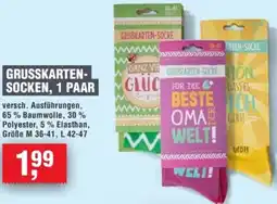 Handelshof Grusskarten socken, 1 paar Angebot
