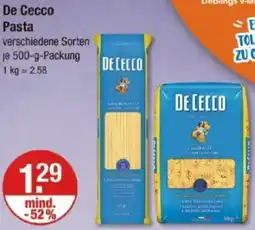 V Markt De Cecco Pasta Angebot