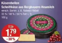 V Markt Käserebellen Schnittkäse aus Bergbauern-Heumilch Angebot