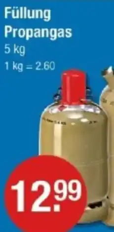 V Markt Füllung Propangas Angebot