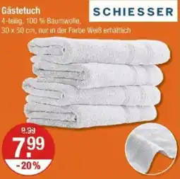 V Markt SCHIESSER Gästetuch Angebot