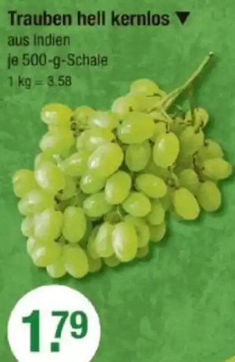 V Markt Trauben hell kernlos Angebot