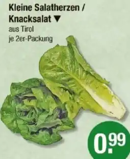 V Markt Kleine Salatherzen / Knacksalat Angebot