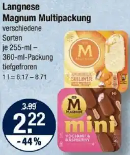 V Markt Langnese Magnum Multipackung Angebot