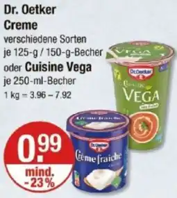 V Markt Dr. Oetker Creme oder Cuisine Vega Angebot