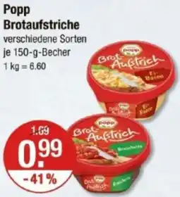 V Markt Popp Brotaufstriche Angebot