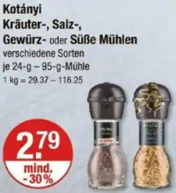 V Markt Kotányi Kräuter-, Salz-, Gewürz- oder Süße Mühlen Angebot