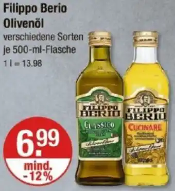 V Markt Filippo Berio Olivenöl Angebot