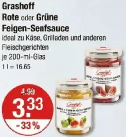 V Markt Grashoff Rote oder Grüne Feigen-Senfsauce Angebot