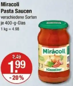 V Markt Miracoli Pasta Saucen Angebot