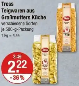 V Markt Tress Teigwaren aus Großmutters Küche Angebot
