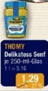 V Markt THOMY Delikatess Senf Angebot