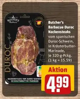 REWE Butcher’s Barbecue Duroc Nackensteaks Angebot