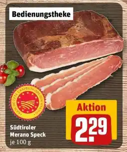 REWE Südtiroler Merano Speck Angebot