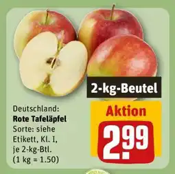 REWE Rote Tafeläpfel Angebot