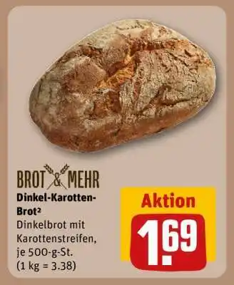 REWE Dinkel-Karotten-Brot² Angebot