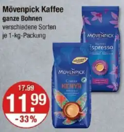 V Markt Mövenpick Kaffee ganze Bohnen Angebot