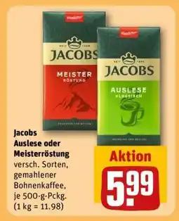 REWE Jacobs Auslese oder Meisterröstung Angebot