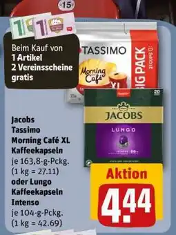 REWE Jacobs Tassimo Morning Café XL Kaffeekapseln Angebot