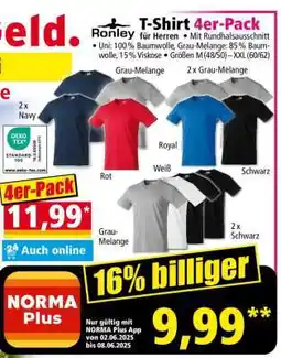 Norma Ronley T-Shirt 4er-Pack Angebot