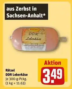 REWE Rätzel DDR Leberkäse Angebot