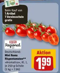 REWE Mini-Roma-Rispentomaten Angebot