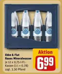 REWE Ebbe & Flut Raues Mineralwasser Angebot