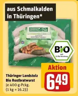 REWE Thüringer Landstolz Bio Rostbratwurst Angebot