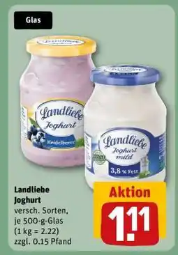 REWE LANDLIEBE Joghurt Angebot