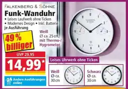 Norma Funk-Wanduhr Angebot
