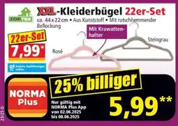 Norma XXL-Kleiderbügel 22er-Set Angebot