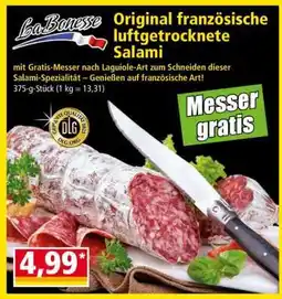 Norma Original französische luftgetrocknete Salami Angebot