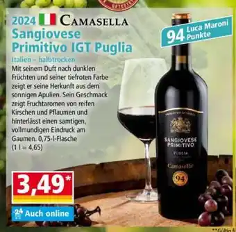 Norma Sangiovese Primitivo IGT Puglia Angebot
