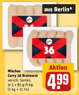 REWE Mischau Curry 36 Bratwurst Angebot