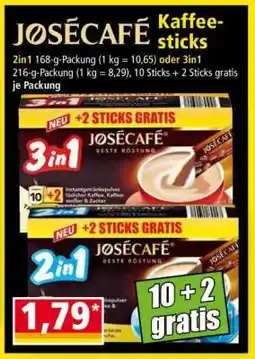 Norma JØSÉCAFÉ Kaffee-sticks Angebot