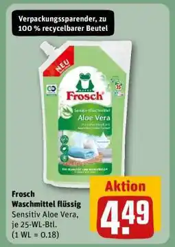 REWE Frosch Waschmittel flüssig Angebot