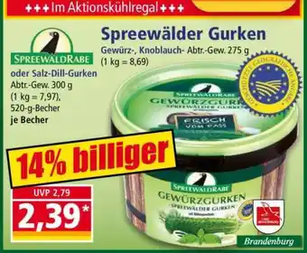 Norma Spreewälder Gurken Angebot