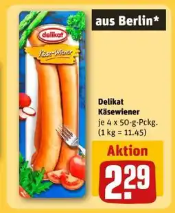REWE Delikat Käsewiener Angebot