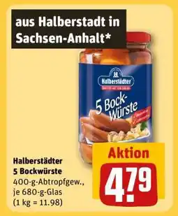 REWE Halberstädter 5 Bockwürste Angebot