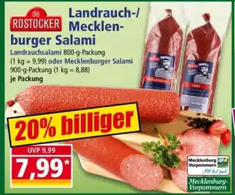 Norma Landrauch-/Mecklenburger Salami Angebot