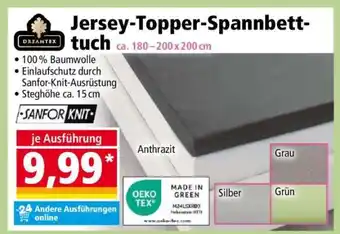 Norma Jersey-Topper-Spannbetttuch Angebot